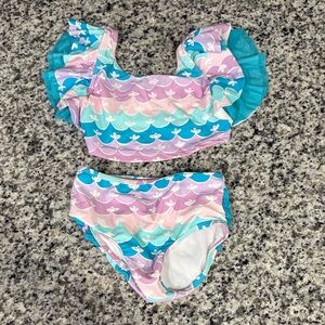 Ruffle Butts Sz 5 Colorful Ruffled Bikini Set